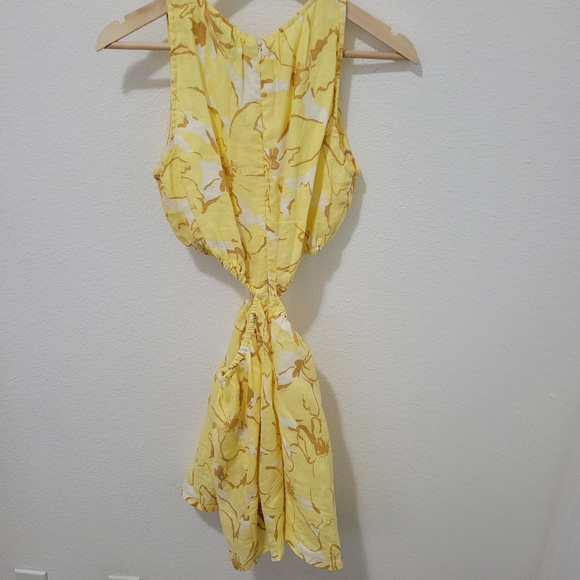 FAITHFUL THE BRAND Anthropologie Linen Cut-Out Mini Dress - Picture 10 of 14